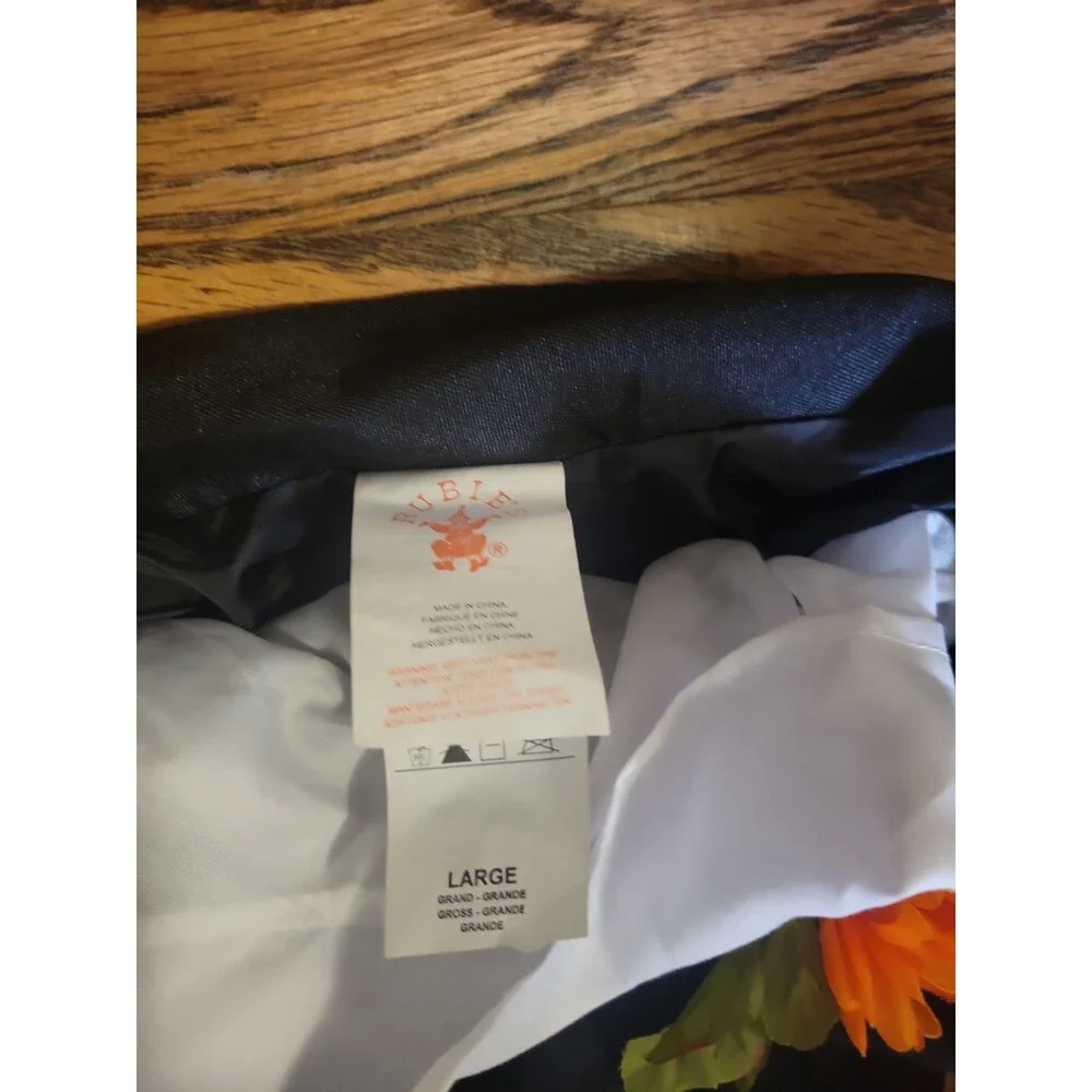 Black & White Dog Tuxedo w/ Bow Tie, Size L, Polyester Wedding Theme